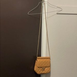 Tan crossbody bag